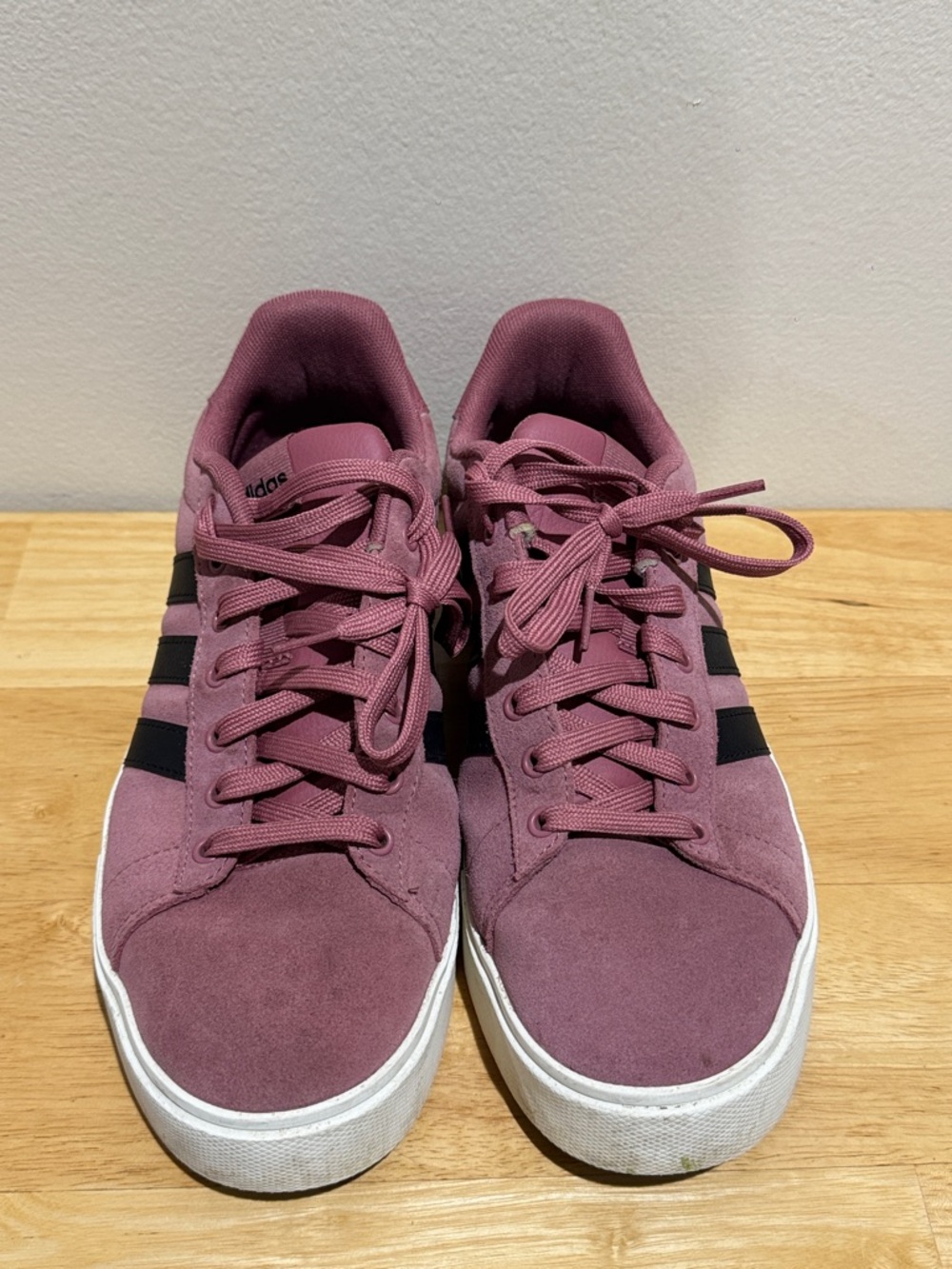 Adidas VL Court 3.0 Suede Sneakers Mauve Burgundy (Size 10)